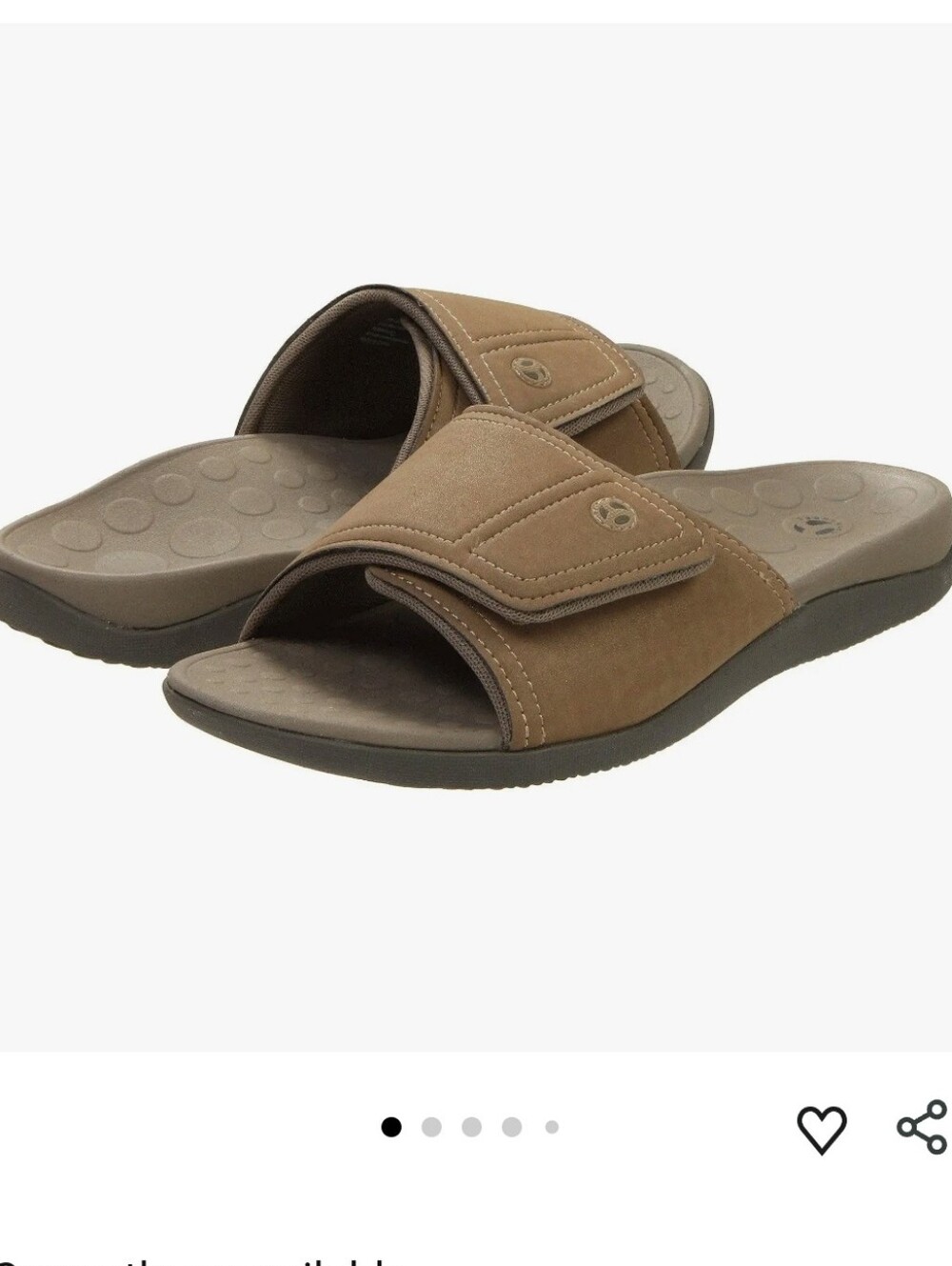 Vionic Unisex Kiwi Slide Sandal Size Women's 6 And Men's 5